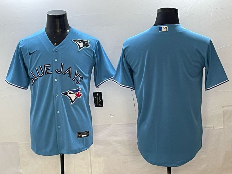 Men 2025 Toronto Blue Jays Blank Light Blue Game Nike MLB Jersey style 03->toronto blue jays->MLB Jersey
